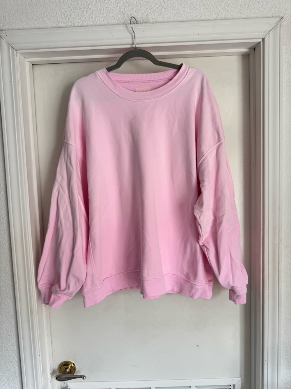 Daily Drills Unisex Oversized Crewneck SunFaded Cupid with Monochrome Patch